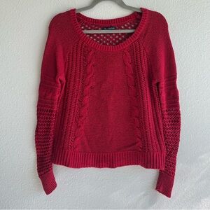 American Eagle Outfitters red knit sweater